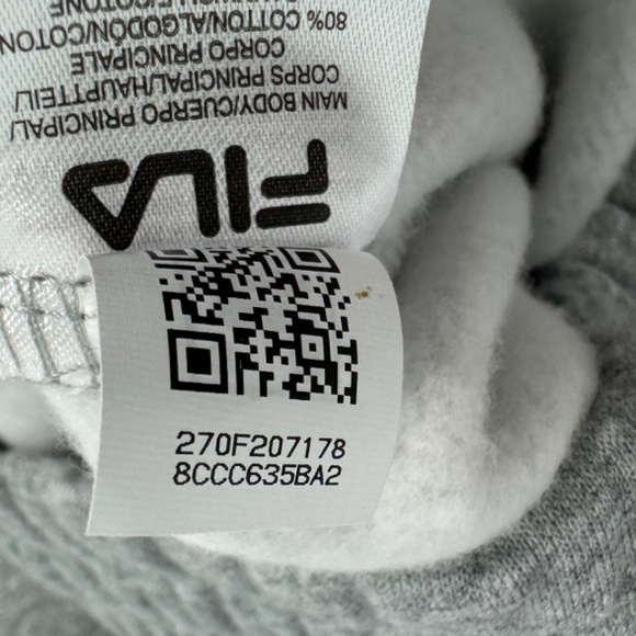 Fila Women’s Size Small Purple Gray Chevron Colorblock Quarter Zip Sweatshirt - Picture 7 of 11